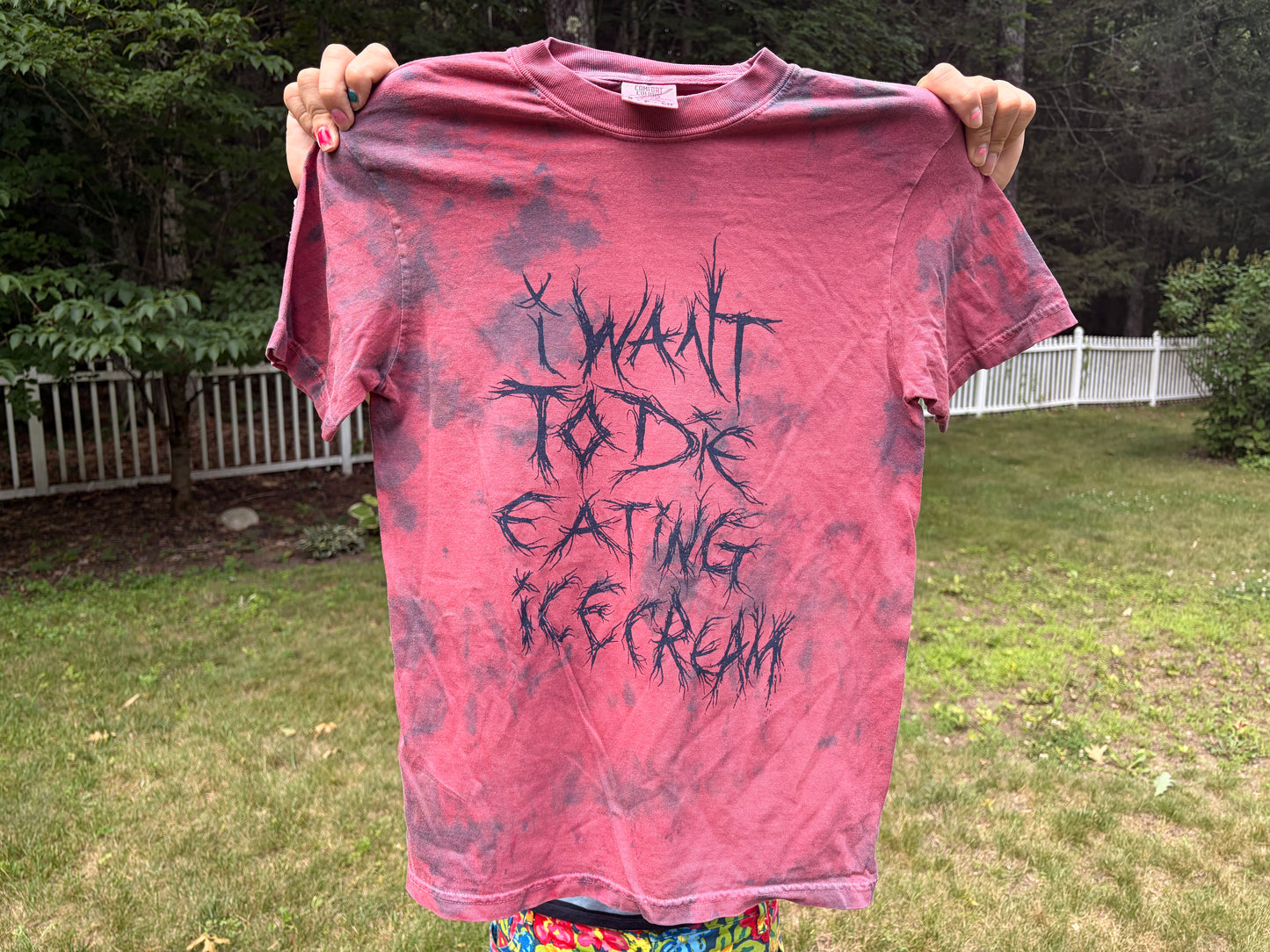 Small "I want to die eating ice cream"