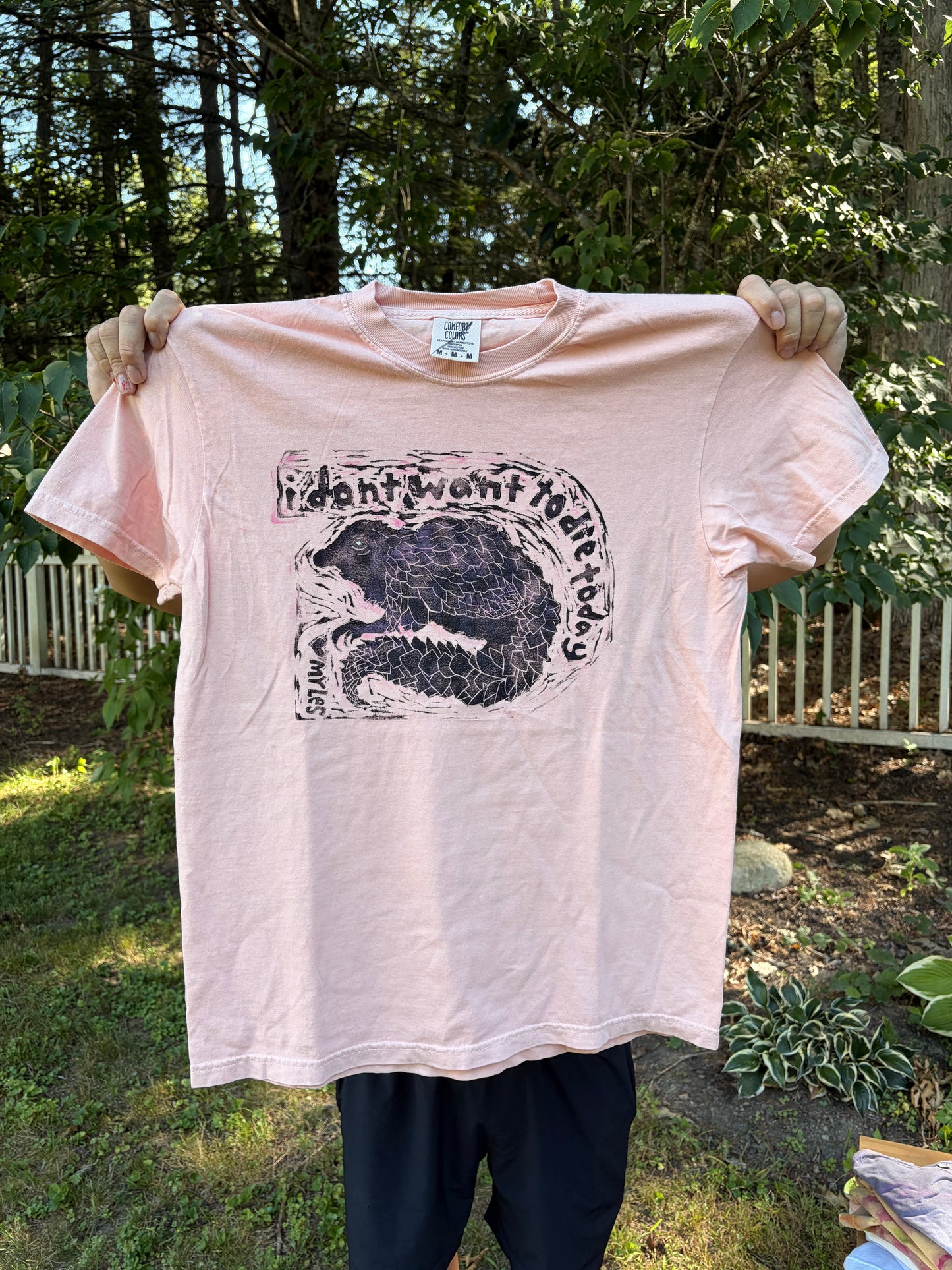 Medium "I don't want to die today" T-Shirt
