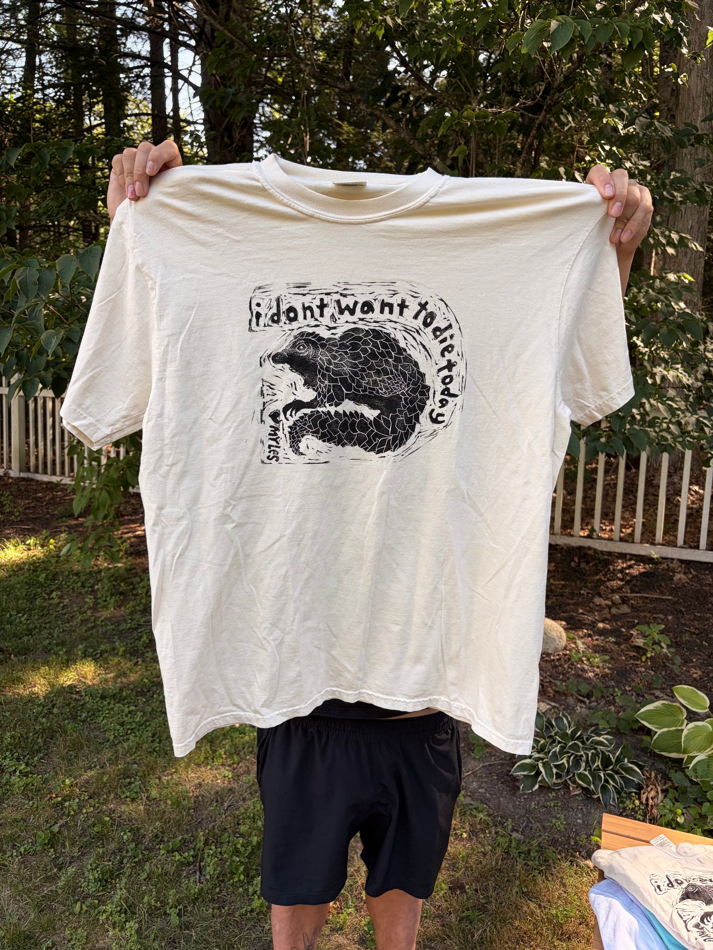 XL "I don't want to die today" T-Shirt