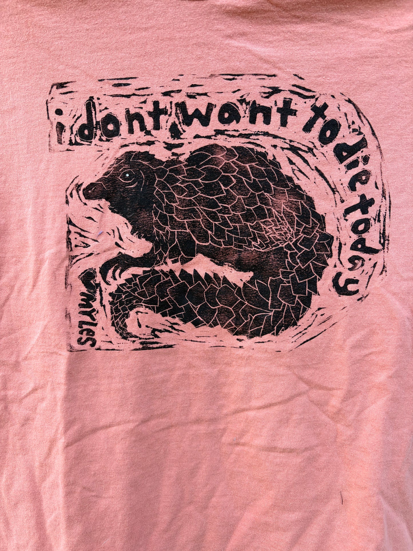 Medium "I don't want to die today" T-shirt